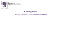 Tablet Screenshot of epsilonarms.com